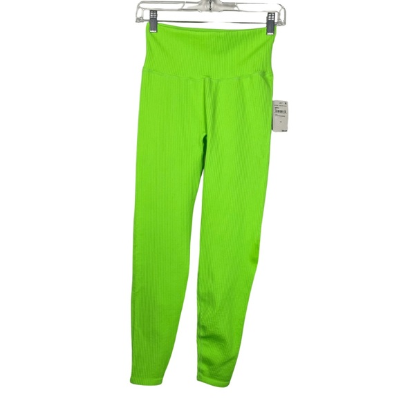 Good American Pants - NWT Good American Chartreuse Workout Pants